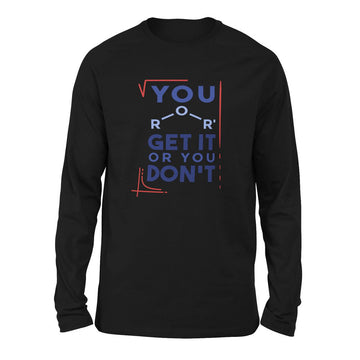 You Get It Or You Dont Men/Unisex Drop Shoulder Sweatshirt in Black color